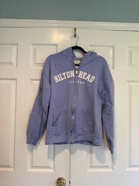 Hilton Head Island Lavender Zip Hoodie